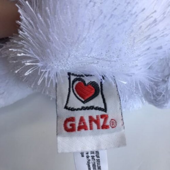 Webkinz White Easter Bunny Rabbit HM078 Stuffed Beanbag Animal Plush W/Code - Picture 6 of 7